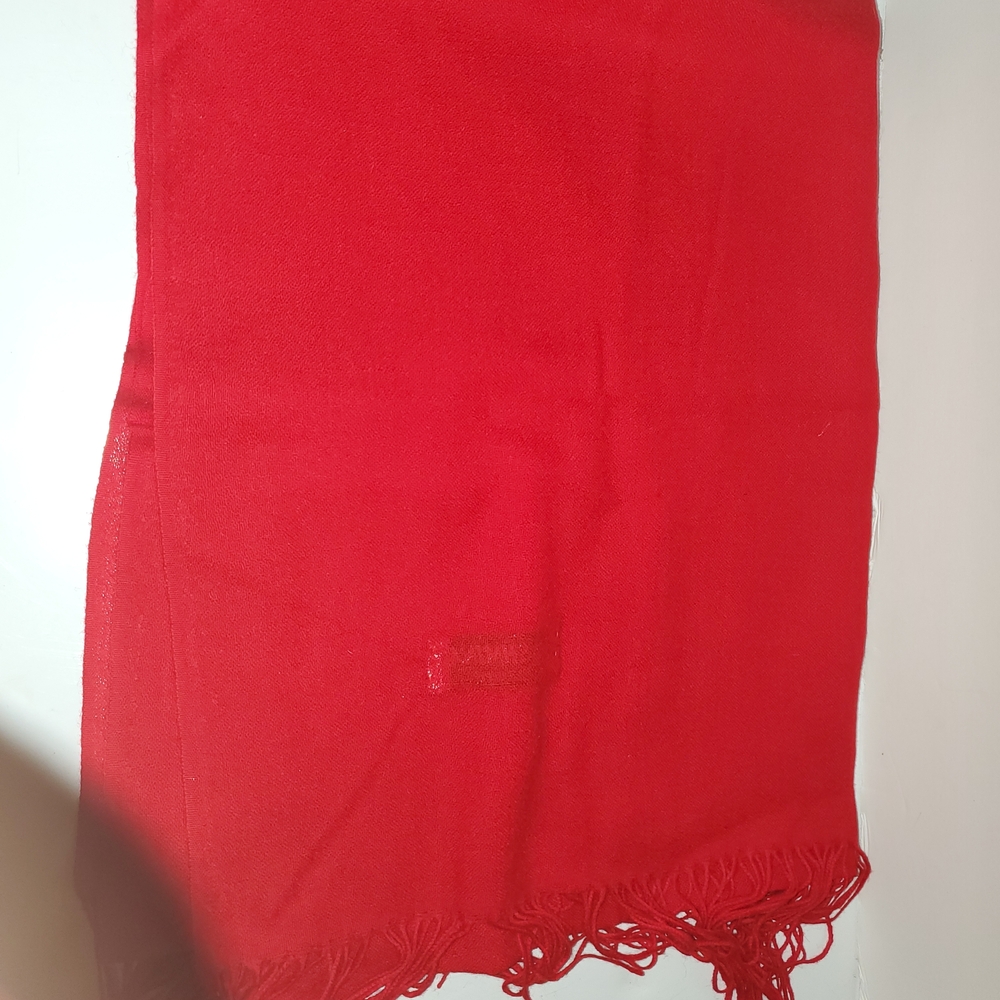 Pashmina Bold Red Cashmere Scarf